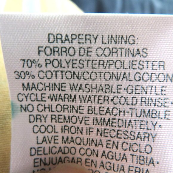 Vintage Croscill Princess Blouson Valance Yellow Floral Stripe 18" x 88" Cottage - Picture 8 of 8